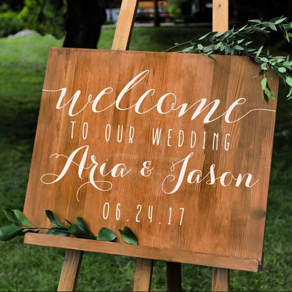 Wedding Sign Names And Date Diy Wedding Mirrors