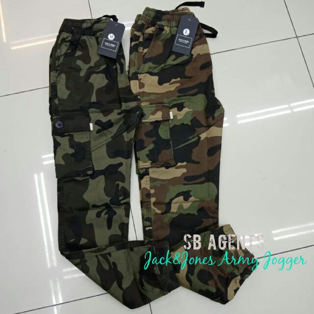 jack and jones camouflage joggers