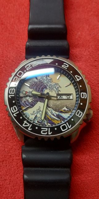 kanagawa wave with lumer dial for seiko movement 7s26/nh36/4r35/6309/7002 |  Shopee Malaysia