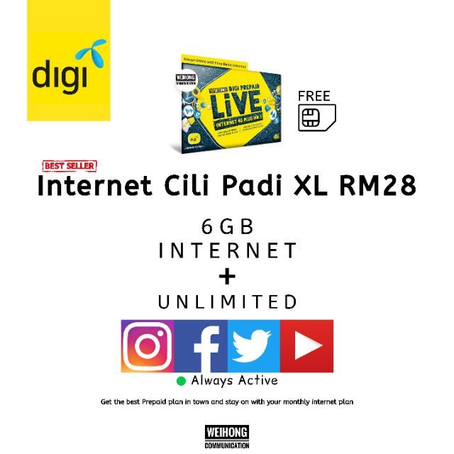 Internet digi 2021 prepaid plan Best Prepaid