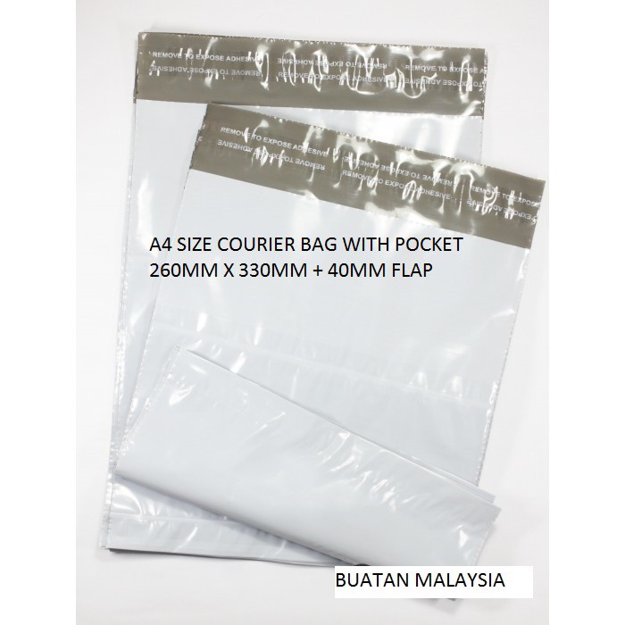 A4 SIZE FLYER COURIER BAG WITH POCKET Shopee Malaysia