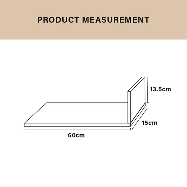 Floating Rak Dinding Terapung Hanging Shelf Wall Shelf / Rak Hiasan Rak Dinding / [60]