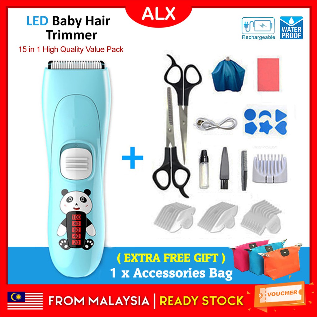 Alx Usb Rechargeable Silent Electric Hair Clipper Waterproof Hair