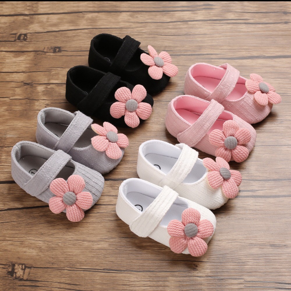 Baby Shoes Newborn Baby Girls Shoes Bow-knot Cute Anti-Slip Infant Toddler Soft Sole Princess Shoes Baby Shoes for Christening 0