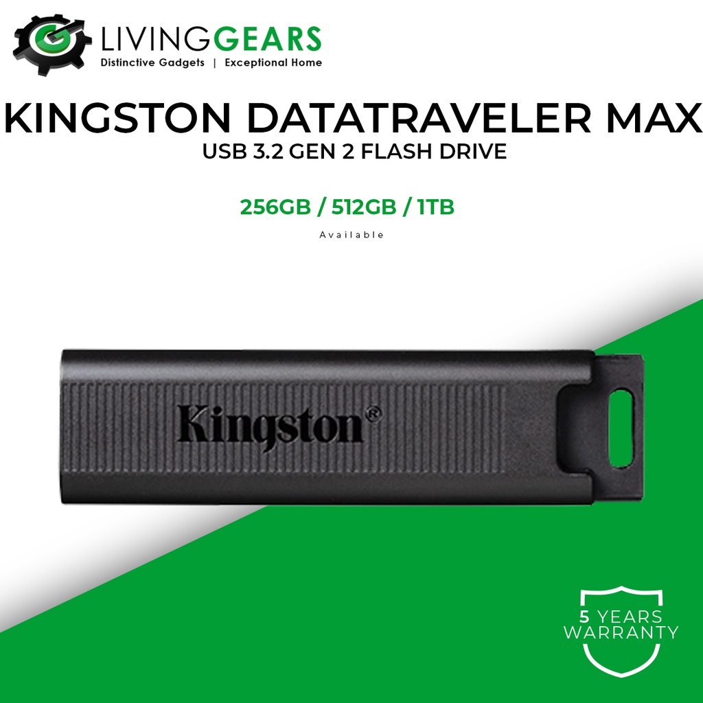 Kingston DataTraveler Max USB 3.2 Gen 2 Flash Drive (256GB/512GB/1TB