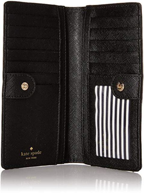 💯 KATE SPADE CAMERON STREET STACY WALLET IN BLACK | Shopee Malaysia