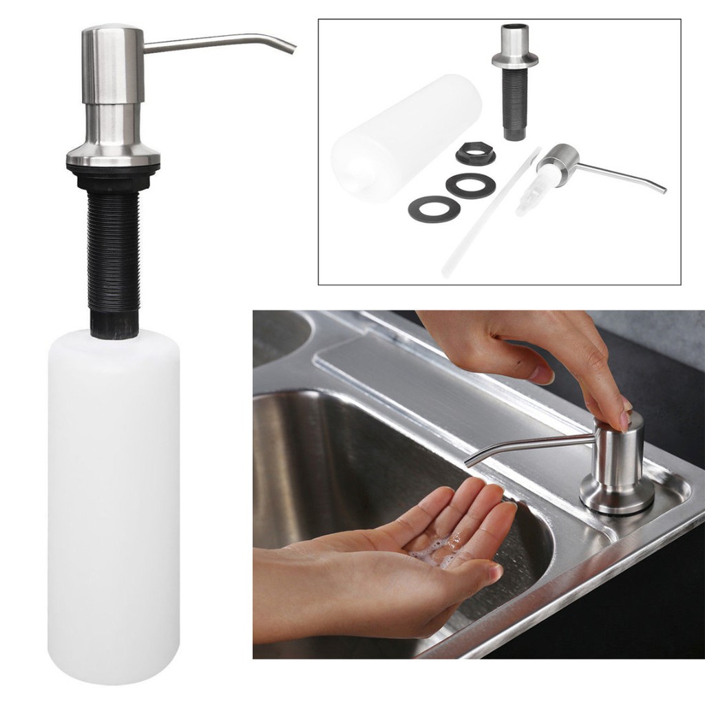 500ml Kitchen Sink Countertop Built In Soap Dispenser Hand Soap