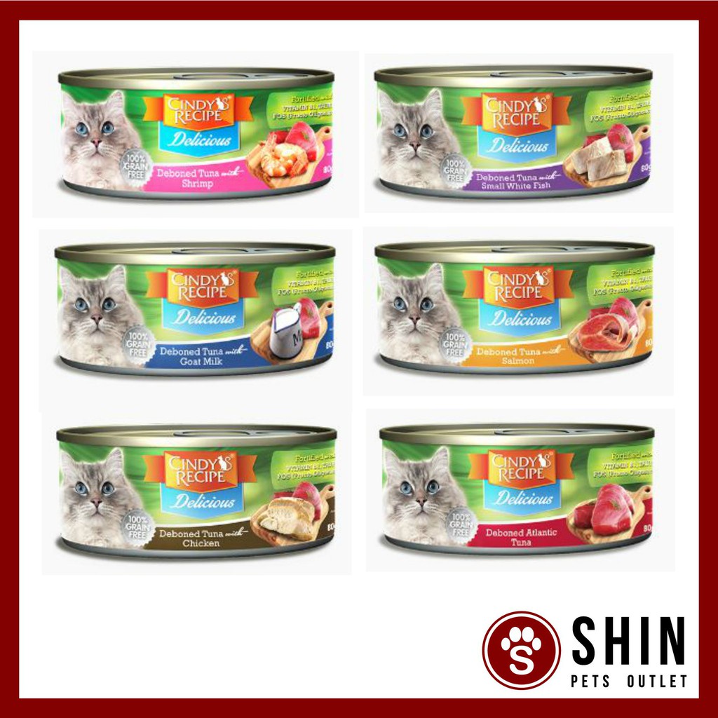 Cindy Recipe - Delicious Series Cat Canned Food - 80g | Shopee Malaysia