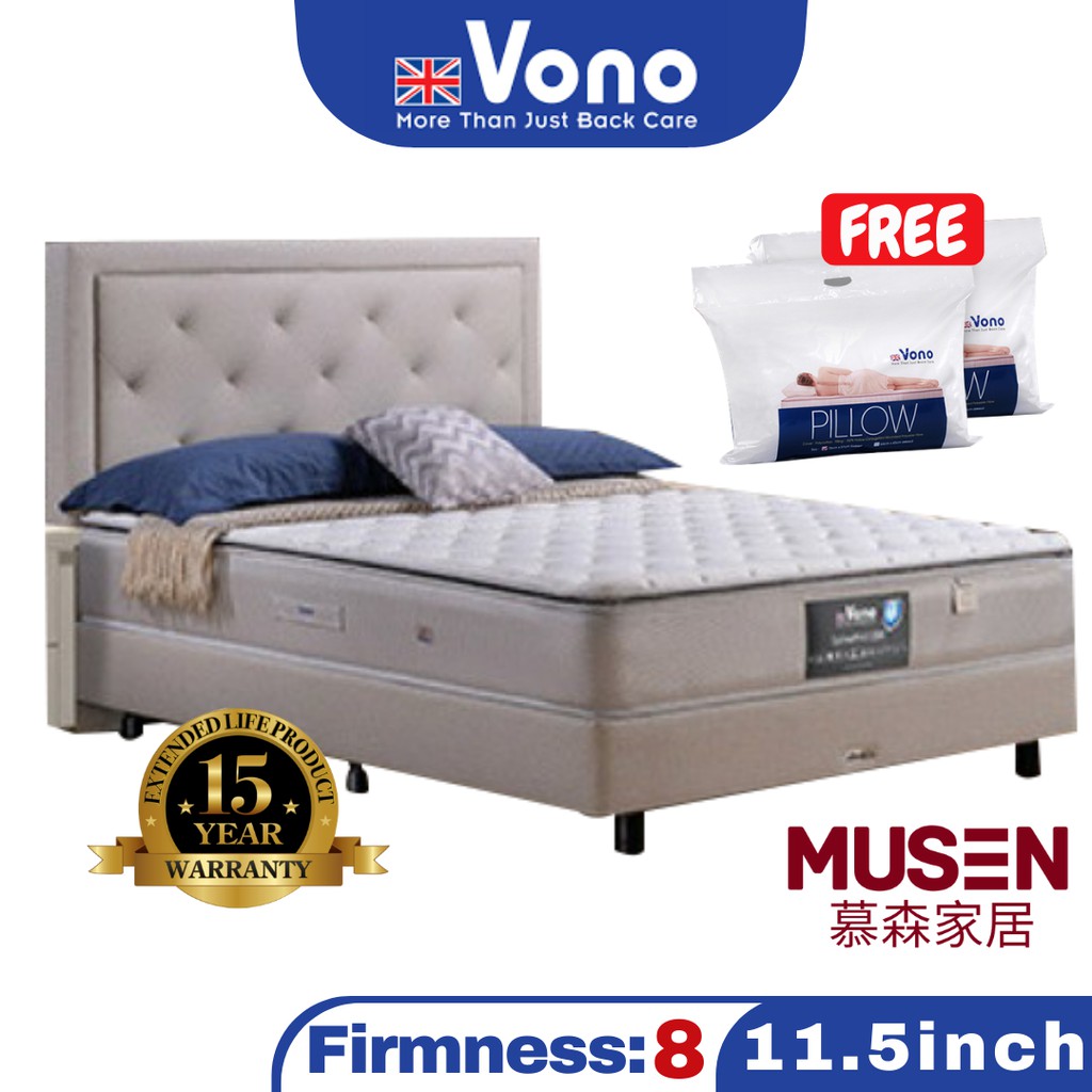 Musen Vono Spine Pro 1200 Mattress Tilam 15 Years Vono Malaysia Warranty Shopee Malaysia