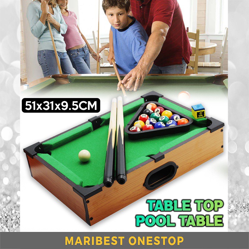 Mini Tabletop Pool Table Billiard Game Sets Pool Table Family Game