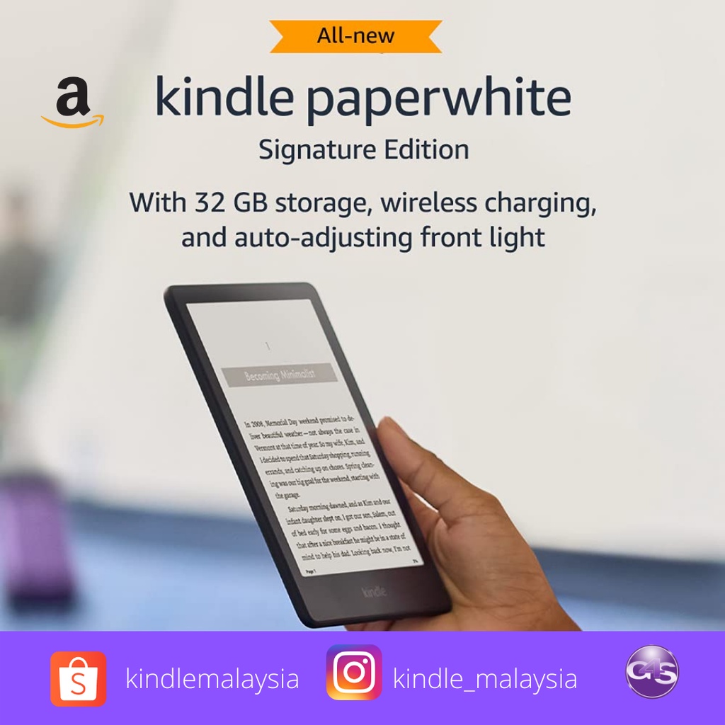 Kindle Paperwhite Signature Edition (32 GB) Shopee Malaysia