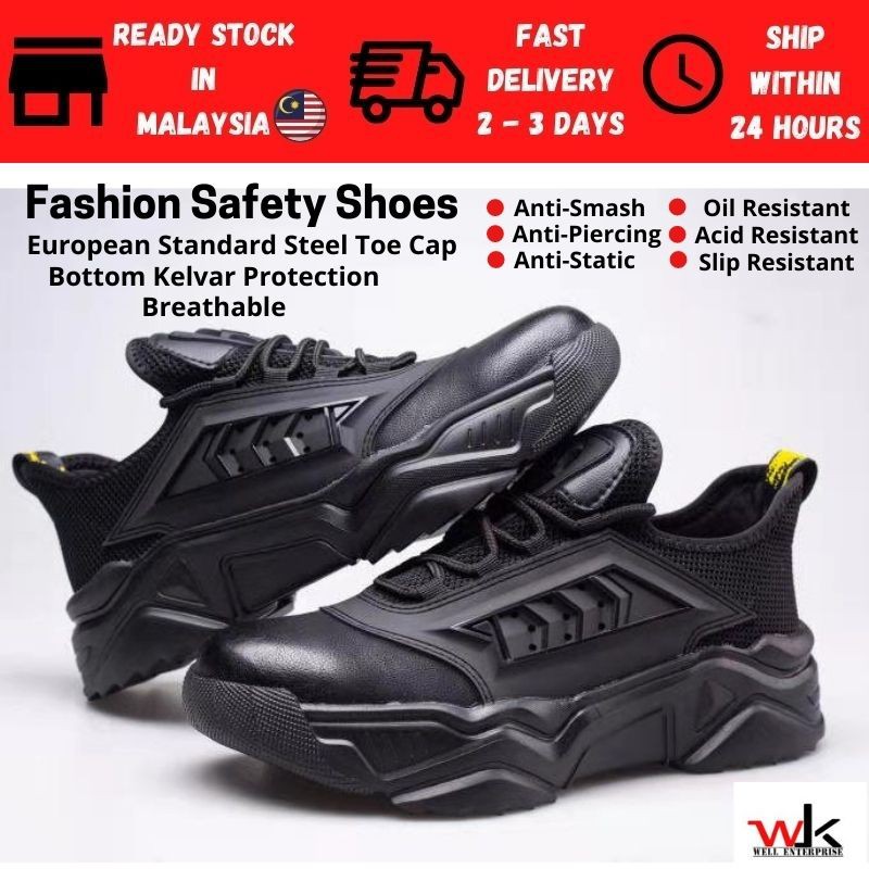kasut safety black hammer