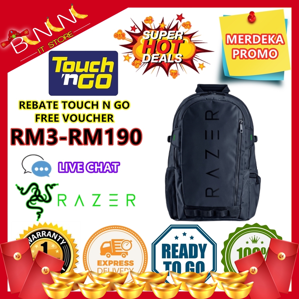 Ready Stock Free T Go Rm30 Razer Rogue 15 6 Backpack V2 Rc81 0500 Shopee Malaysia