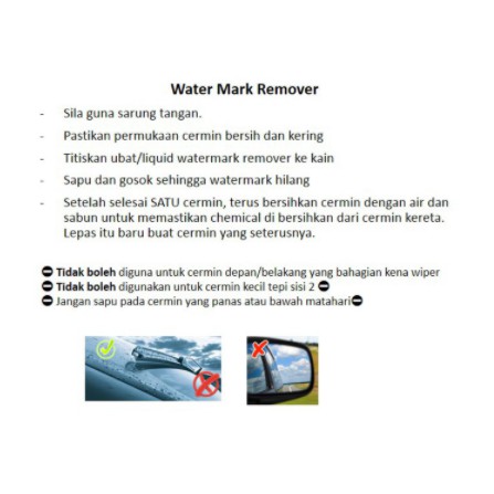 Watermark Remover Stain For Car 200ml Combo Set 2 Units Kleenson Shopee Malaysia