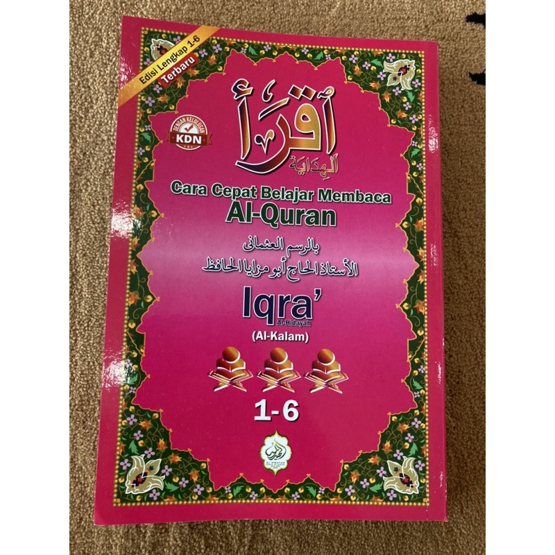 Buy Buku Iqra Al Bayan Kaedah Cepat Mudah Edisi 1 6 Kdn Approve Seetracker Malaysia