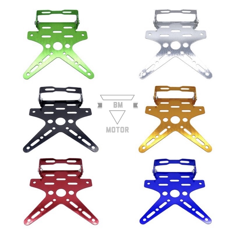 Universal Motorcycle License Plate Holder Aluminum Alloy Mount Bracket Adjustable Registration Number Motobike