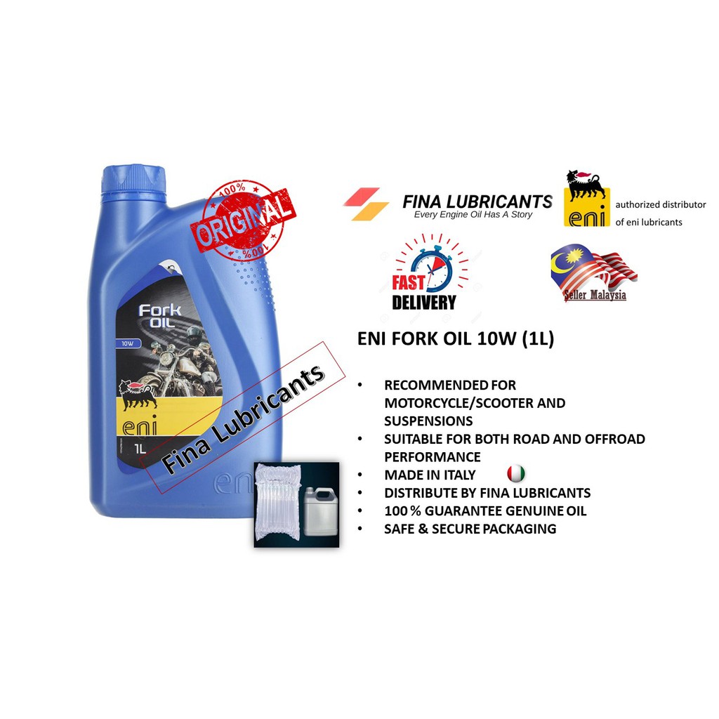 ENI FORK OIL 10W 100% ORIGINAL (1L) | Shopee Malaysia