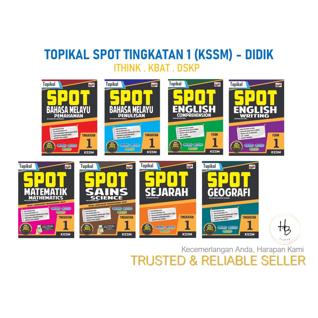 Buy [TINGKATAN 1] BUKU LATIHAN TOPIKAL SPOT EDISI 2022 KSSM BAHASA