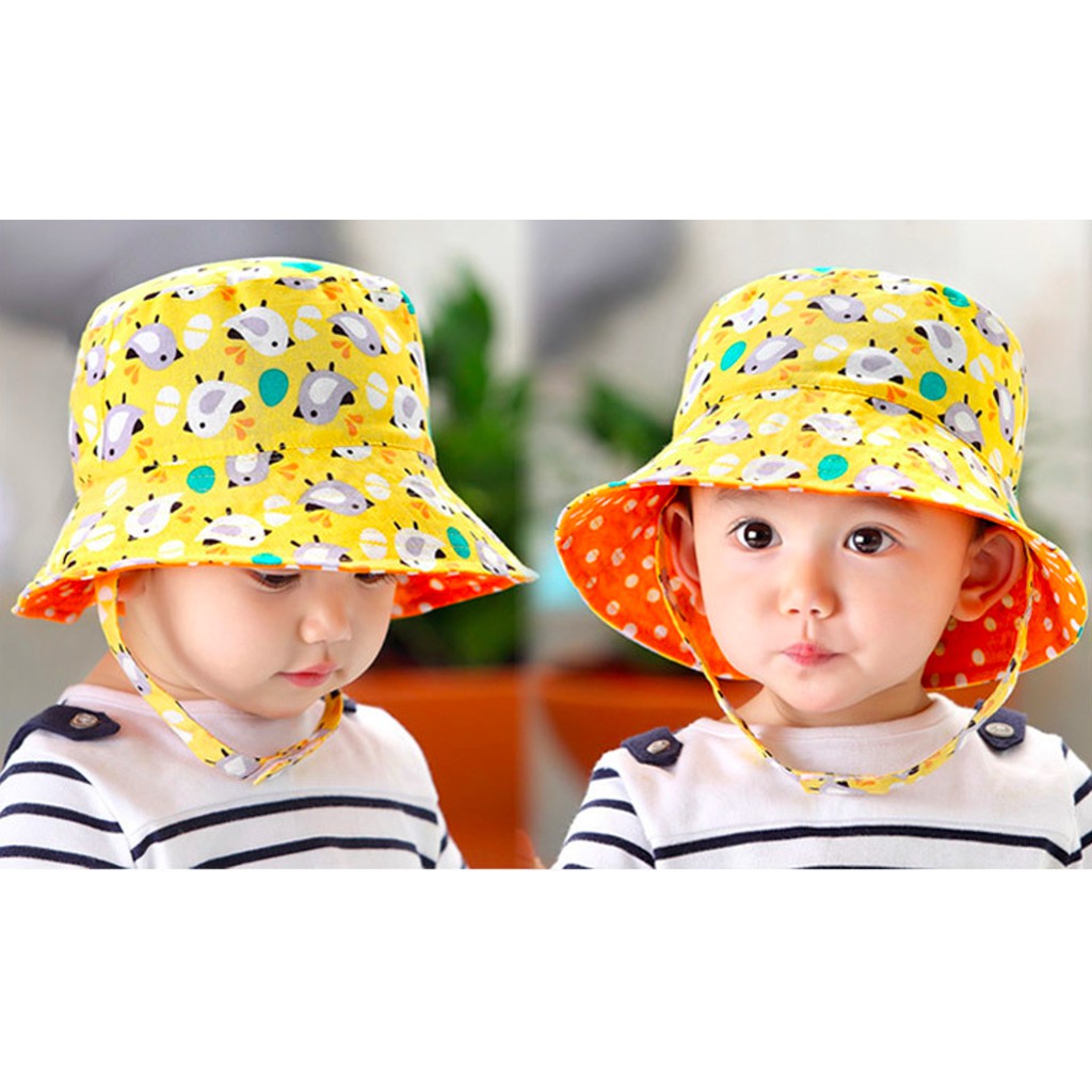girl sun hat with chin strap