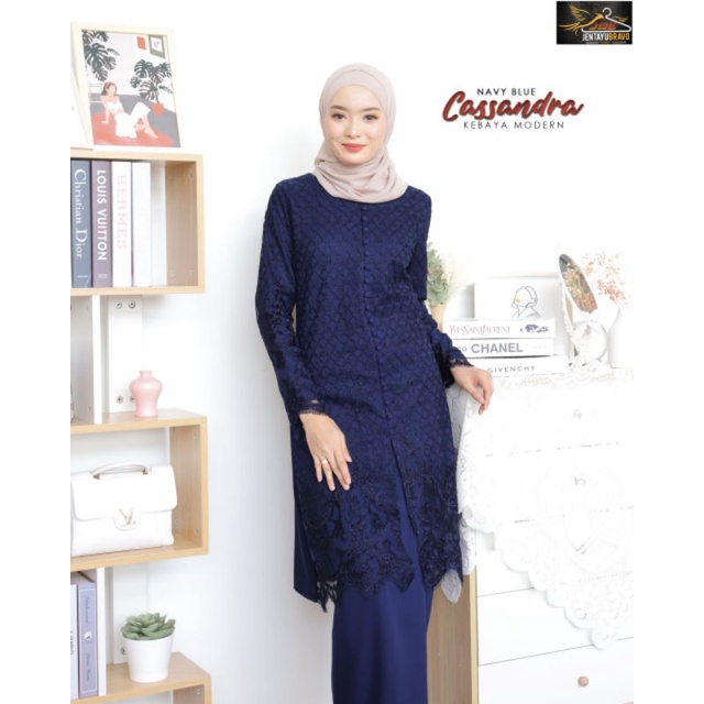 CASSANDRA BAJU KEBAYA MODEN TUNANG NIKAH EMBROIDED LACE | Shopee Malaysia