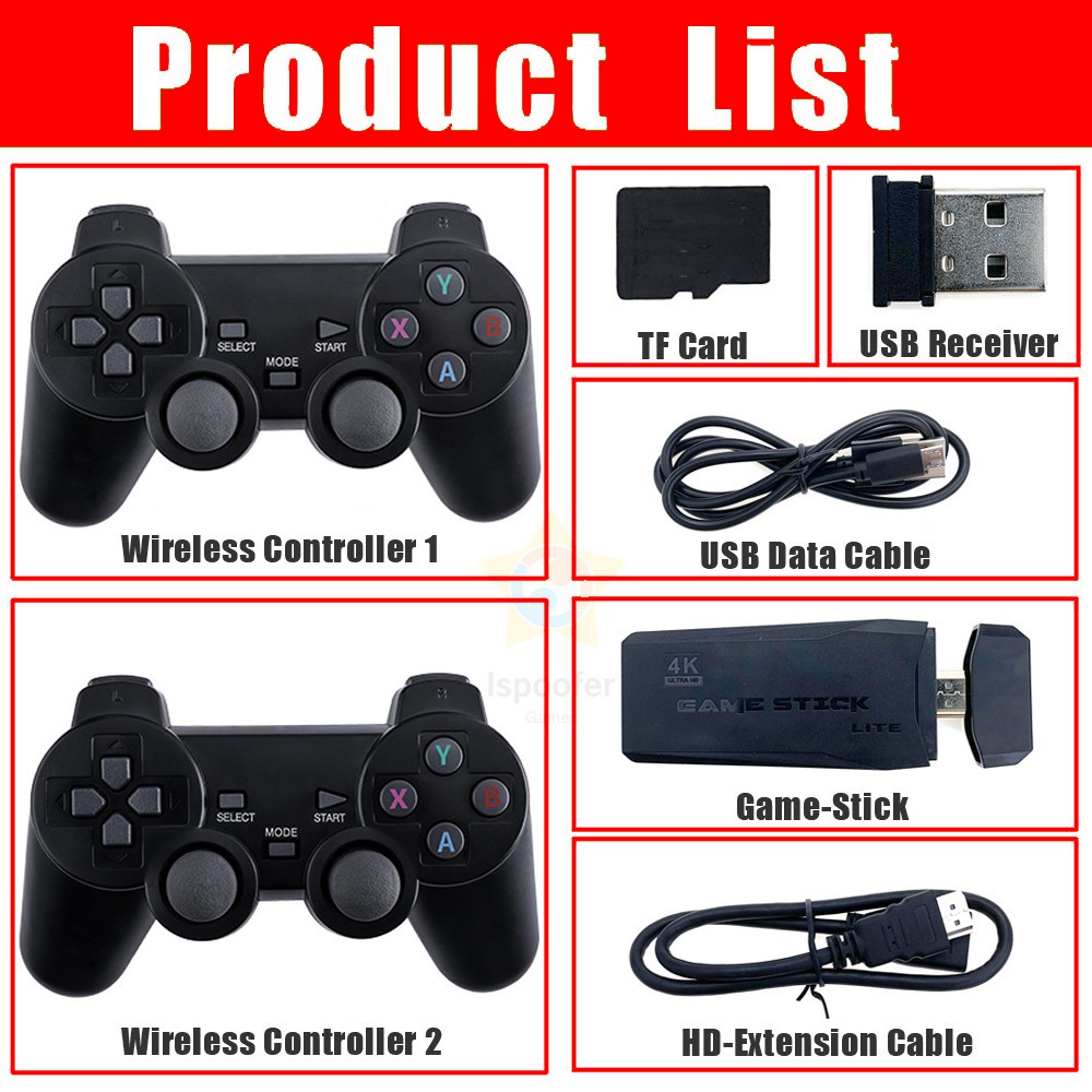 M8+ Game Stick Protable 4K TV Video Game Console With 2.4G Wireless  Controller Gamepad Support CPS PS1 Classic Game | Shopee Malaysia