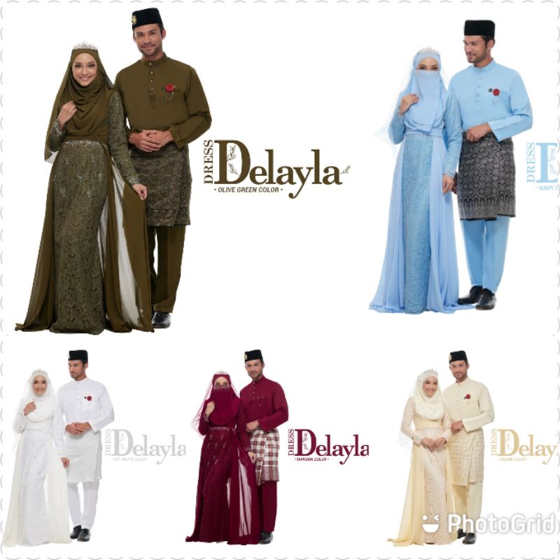 Baju Nikah Dress Pengantin Sanding Nikah Tunang Bertandang Shopee