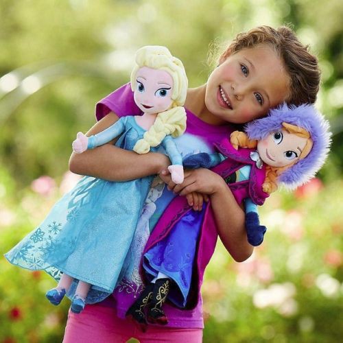Neu 2Pcs Frozen Toys Frozen Anna Elsa Plush Puppe Stoffpuppe Plüsch Gift Puppe 