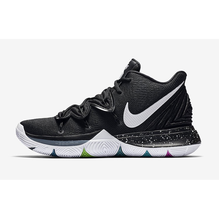 white and black kyrie 5