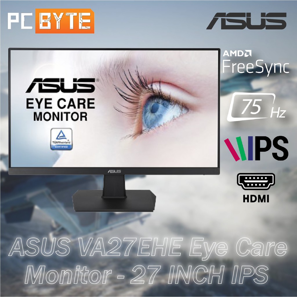 Asus VA27EHE Full HD IPS Flicker Free Eye Care Monitor (27") Shopee