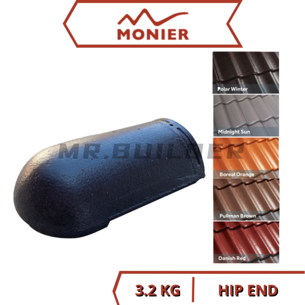 MONIER Hip Starter Hip End Tiles Nordica Advanced Contour Roof Tiles