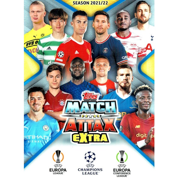 [Stars of 2021 & Hat Trick Hero] 2021/22 Topps Match Attax Extra UCL Shiny & Normal Cards