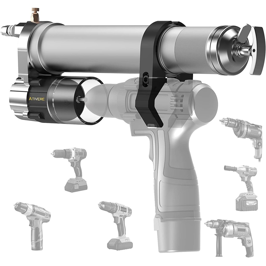 Grease Gun Drill Adapter, Make Drill=> a cordless grease gun Pneumatic