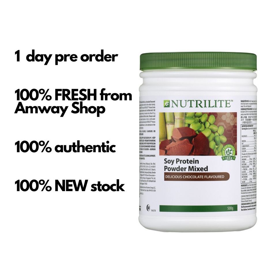 AMWAY NUTRILITE Soy Protein Mix Chocolate Flavour Shopee Malaysia