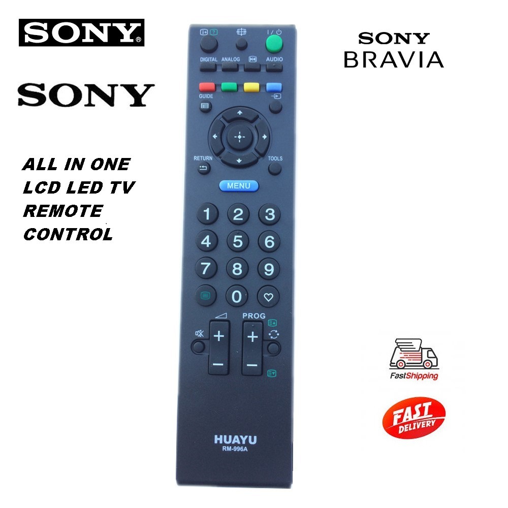 SONY LCD TV REMOTE CONTROL SONY LED TV REMOTE CONTROL REPLACEMENT HUAYU