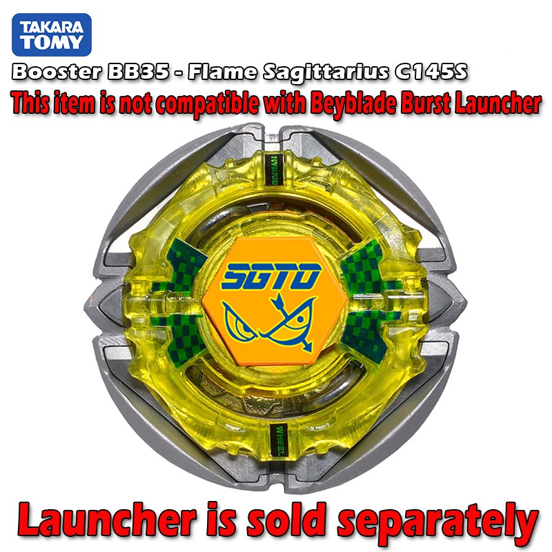 Takara Tomy Beyblade Metal Fight - BB35 Booster Flame Sagittarius C145S ...