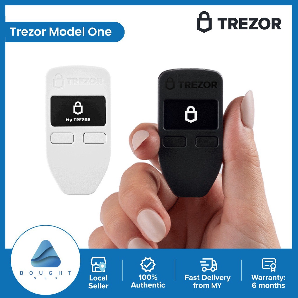 Trezor One Bitcoin Cryptocurrency Hardware Wallet Security Crypto Wallet Model One Protect Digital Assets Secure