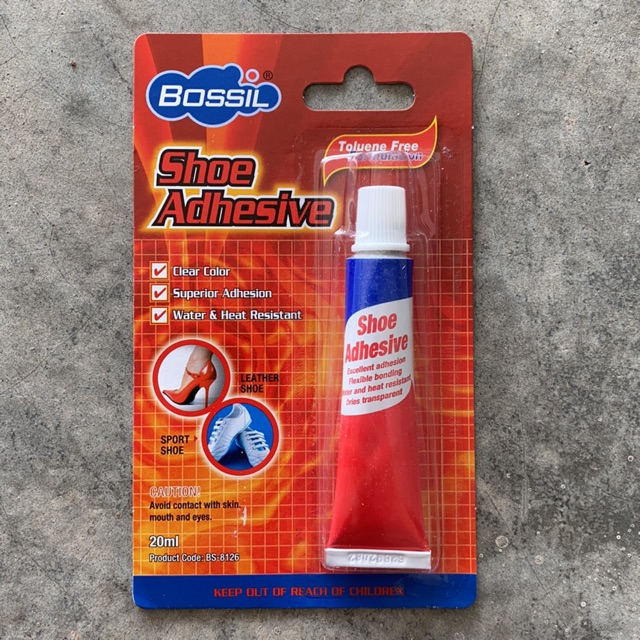 clear shoe glue
