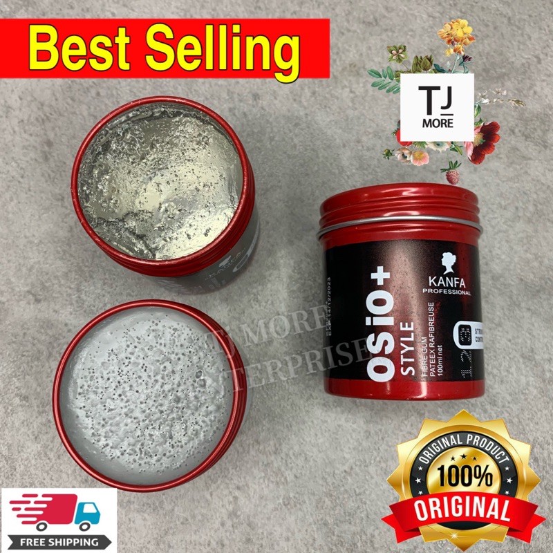 Hair Wax Clay Mud Pommade Osio+ style Kanfa 100ml | Shopee Malaysia