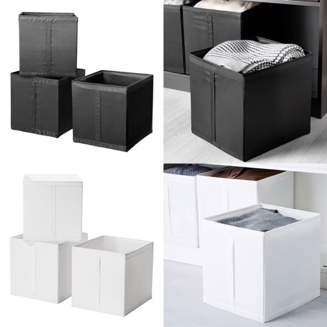 Skubb White Box With Compartments 44x34x11 Cm Ikea