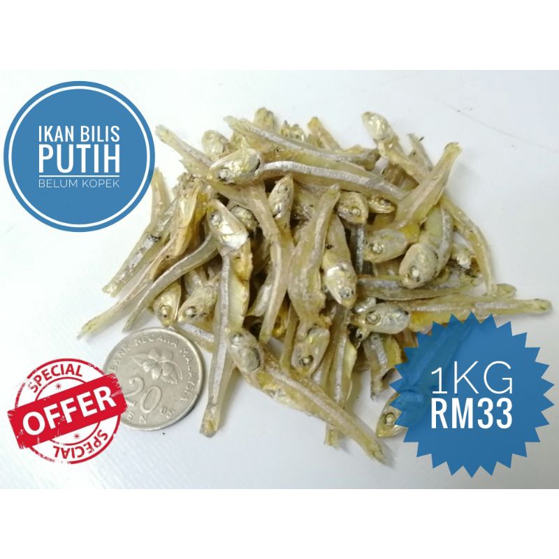 Ikan Bilis Putih 1KG=Rm33 | Shopee Malaysia