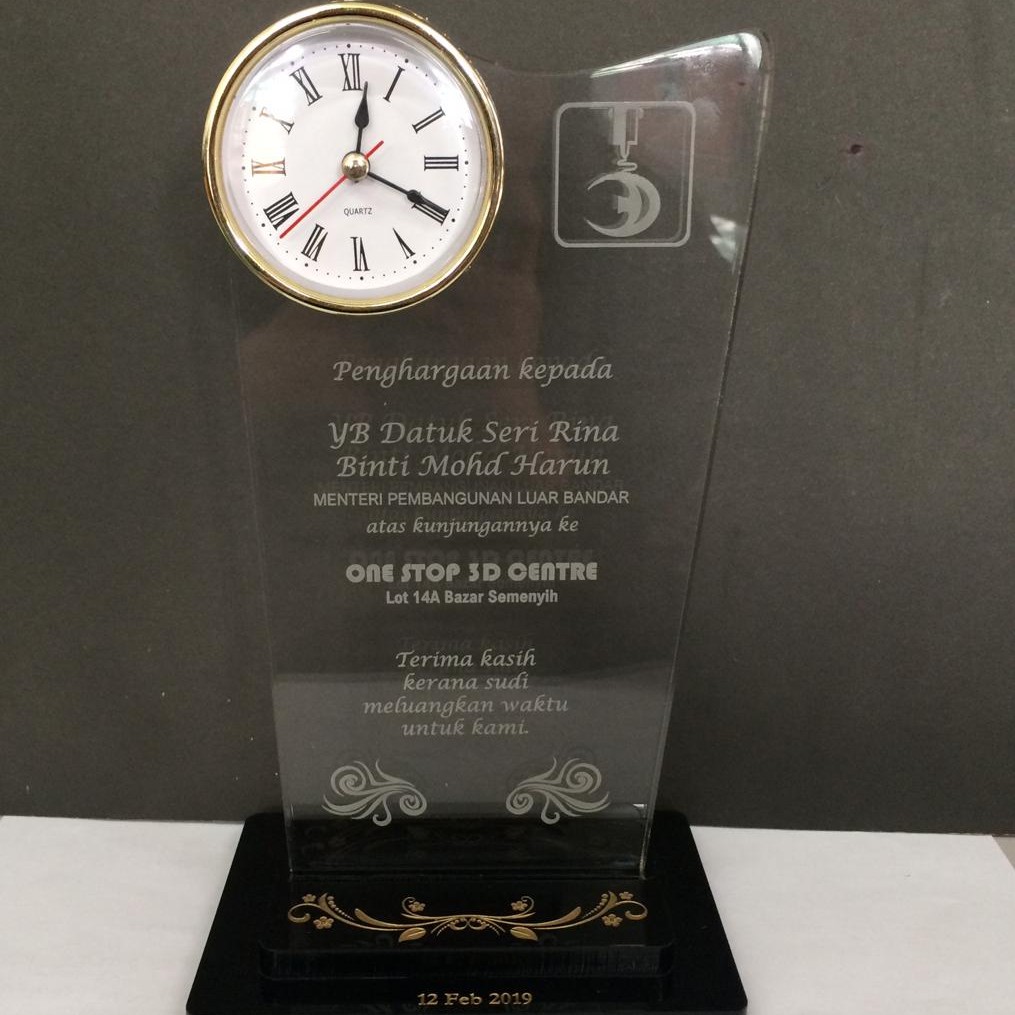 Customized Arylic Plaque Shopee Malaysia