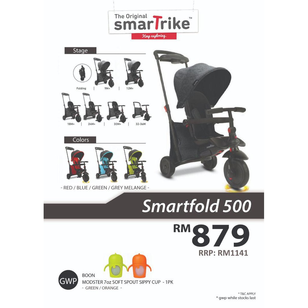 smart trike 500 grey