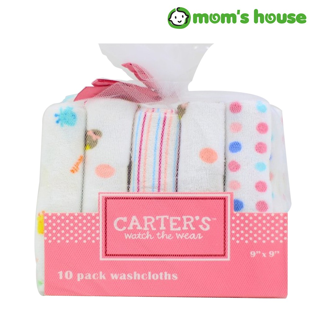 Carter's Washcloth Handkerchief For Baby (10 Pcs)