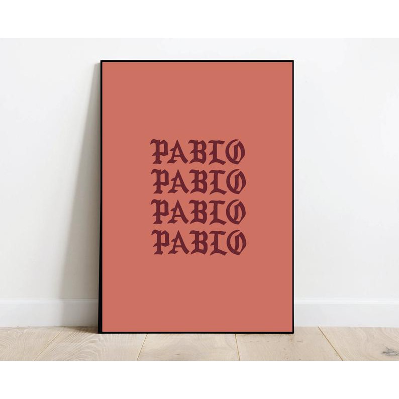 💥READY STOCK💥Kanye West Saint Pablo poster Yeezy The life of Pablo hypebeast Saint West Aesthetic Fashion