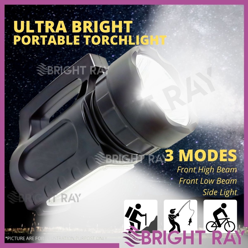 Heavy Duty Torchlight Lampu Suluh Terang Torch Light Super Bright Lampu