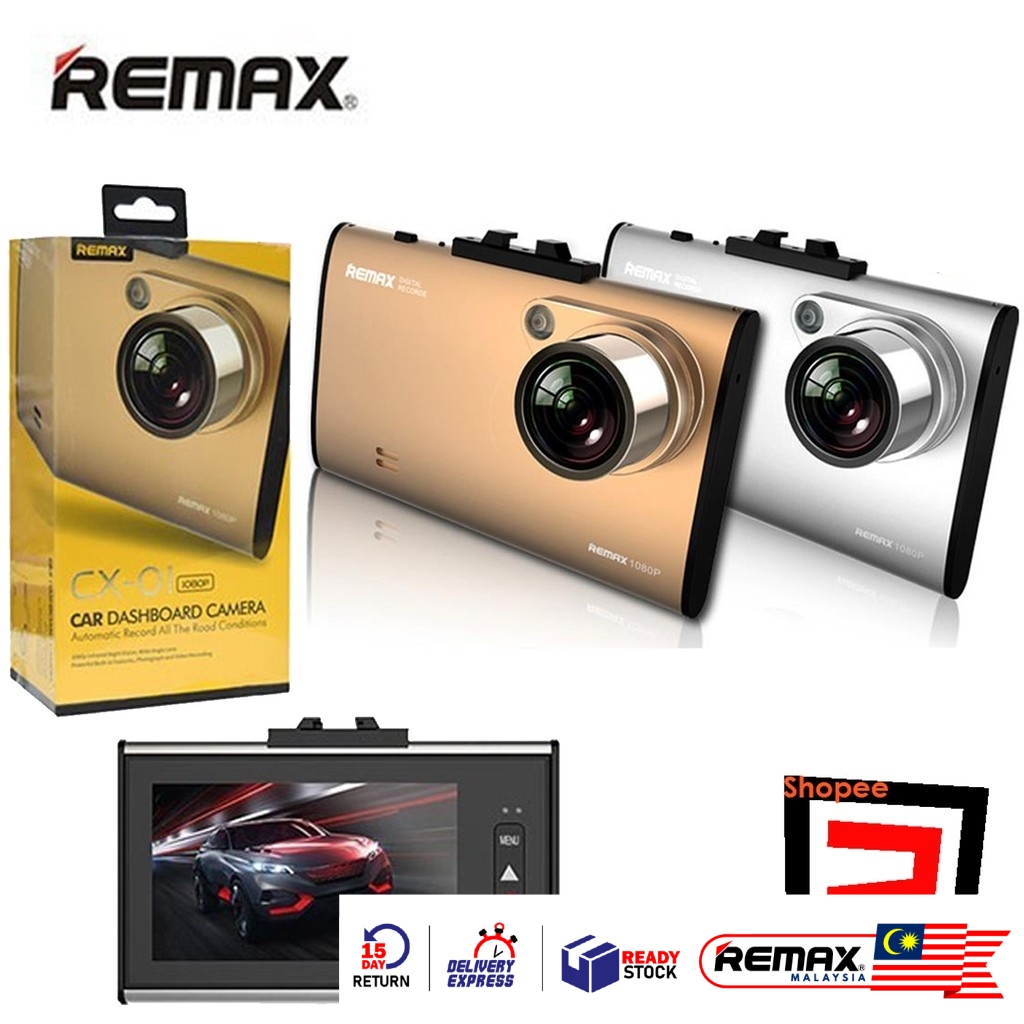 Remax CX-01 Car Dashboard Camera Full HD 1080p Infared Night Vision Camcorder
