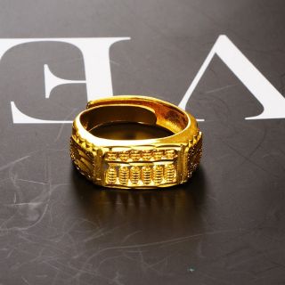 Abacus Rings 24k Plated  Gold  Cincin  Sempoa Size Adjustable 