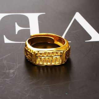 Abacus Rings 24k Plated Gold Cincin Sempoa Size Adjustable Abacus Rings 24k Plated Gold Cincin Sempoa Size Adjustable