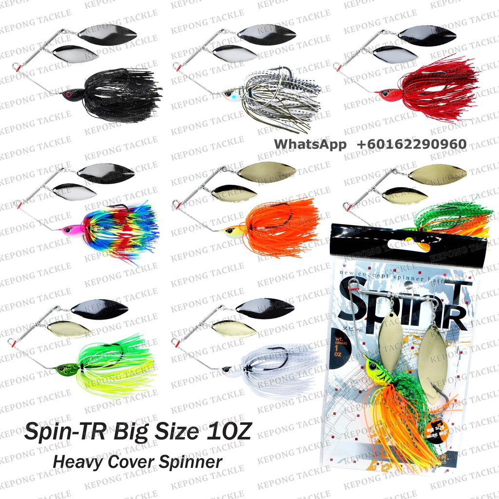 RIPPLE-ASH Spinner bait SPIN TR BIG SIZE 10Z HEAVY COVER SPINNER Bait untuk mama toman spinner bait