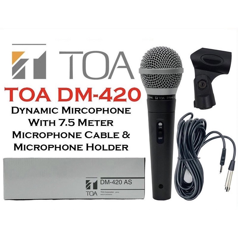 TOA DM420 Mic AZAN Microphone TOA Microphone DM420 Dynamic Mircophone